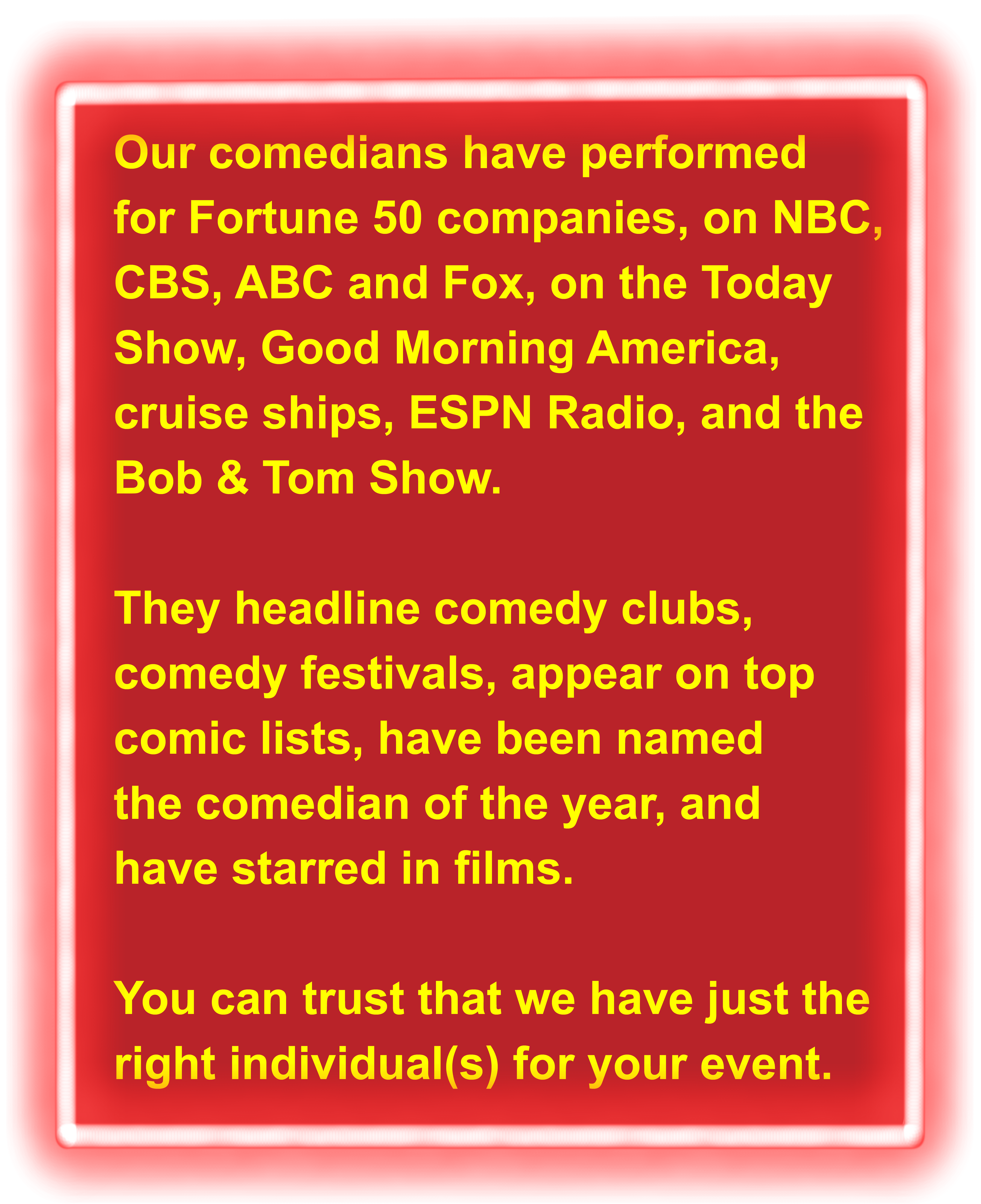 Comedian text 2