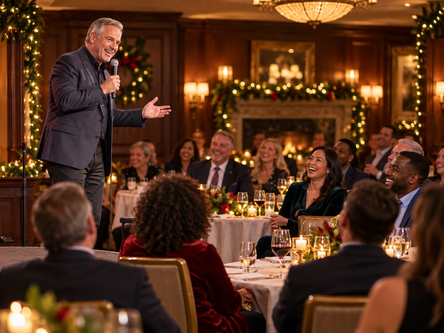 Corporate Emcee for a Holiday Party